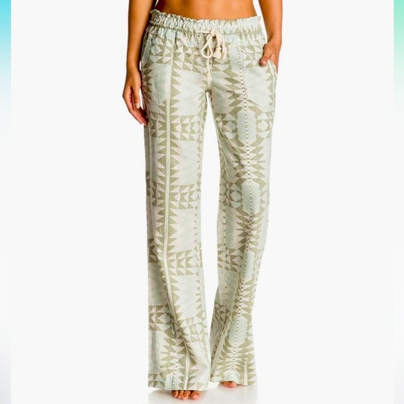 Roxy Pants - Roxy Women's Oceanside Printed Beach Pant - Medium